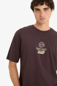 DeFacto 100% Cotton Initial D Boxy Fit Crew Neck Back Printed Short Sleeve T-Shirt - Image 5
