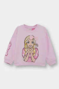 DeFacto Barbie Crew Neck Sweatshirt Girl Doll - Image 3