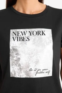 DeFacto Regular Fit Crew Neck Printed Short Sleeve T-Shirt - Image 4