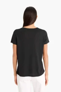 DeFacto Regular Fit Crew Neck Printed Short Sleeve T-Shirt - Image 6