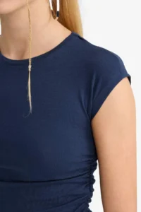 DeFacto Fitted Modal Short Sleeve T-Shirt - Image 5