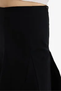 DeFacto Penye Astar Bengalin Mini Black Skirt - Image 6