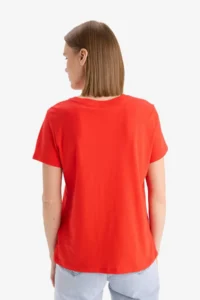 DeFacto 100% Cotton Printed Penye T-Shirt - Image 7