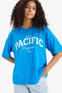 DeFacto Regular Fit Crew Neck Printed Combed Cotton Short Sleeve T-Shirt F5883ax25sm