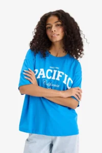 DeFacto Regular Fit Crew Neck Printed Combed Cotton Short Sleeve T-Shirt F5883ax25sm - Image 4