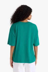 DeFacto Regular Fit Crew Neck Printed Combed Cotton Short Sleeve T-Shirt - Image 6