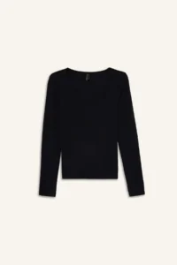 DeFacto Slim Fit Basic Plain Modal Long Sleeve T-Shirt