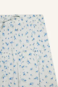 DeFacto Floral Patterned High Waist Combed Cotton Lining Crinkle Viscose Mini Skirt - Image 8