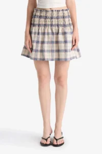 DeFacto A Cut Checkered Mini Skirt - Image 5