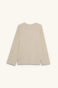 DeFacto Relax Fit Crew Neck Wrap Long Sleeve T-Shirt - Image 3