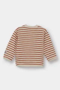 DeFacto Baby Boy Crew Neck Striped Sweatshirt - Image 3
