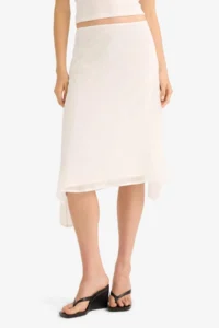 DeFacto A Form Normal Waist Siphon Midi Skirt - Image 4