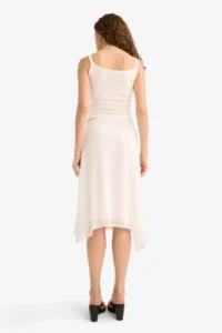DeFacto A Form Normal Waist Siphon Midi Skirt - Image 5