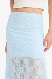 DeFacto Elastic Waist Half Lining Lace Midi Skirt - Image 4