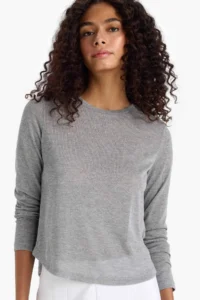 DeFacto Regular Fit Crew Neck Long Sleeve T-Shirt - Image 3