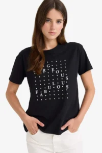 DeFacto 100% Cotton Relax Fit Printed Combed Cotton T-Shirt