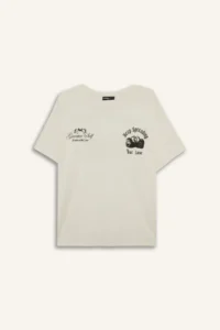 DeFacto 100% Cotton Oversize Back Printed T-Shirt - Image 2