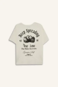DeFacto 100% Cotton Oversize Back Printed T-Shirt - Image 4