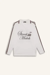 DeFacto Oversize Wide Fit Polo Neck Long Sleeve T-Shirt - Image 4