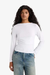 DeFacto slim Fit Boat Neck Long Sleeve T-Shirt - Image 3