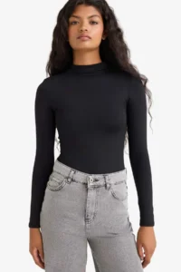 DeFacto Half Turtleneck Long Sleeve Snap-On Body