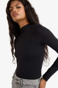 DeFacto Half Turtleneck Long Sleeve Snap-On Body - Image 4