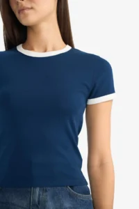 DeFacto Fitted Crew Neck Ribbed Short Sleeve T-Shirt - Image 4