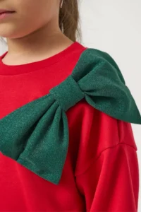 Minipodyum Glittery Tulle Skirt New Year's Eve Outfit for Girls, Top and Bottom Set - Image 6