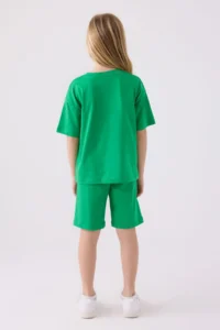 US Polo Assn. Girls' Green Bermuda Set - Image 5