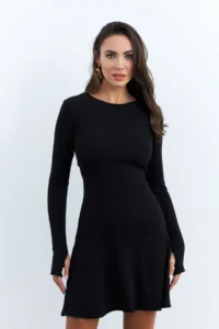 Cool & Sexy Women Black tied up Camisole Mini Dress - Image 2