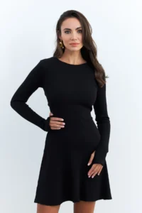 Cool & Sexy Women Black tied up Camisole Mini Dress - Image 3