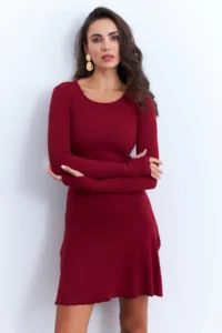 Cool & Sexy Women Burgundy tied up Camisole Mini Dress - Image 4