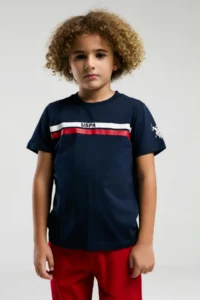 US Polo Assn. U.s. Polo Shirt Assn Boys' White Bermuda Set - Image 2
