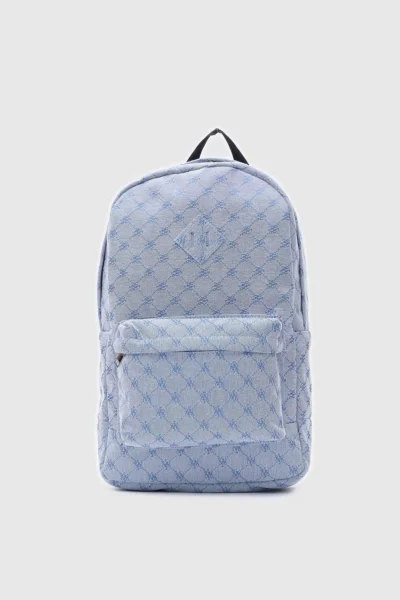 Shule Bags Louse jacquard Backpack Blue
