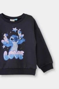 DeFacto Disney Lilo & Stitch Crew Neck Sweatshirt Baby Girl - Image 2
