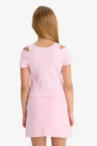 DeFacto Short Sleeve T-Shirt Girls' - Image 7