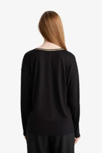 DeFacto Regular Fit V-neck Long Sleeve T-Shirt - Image 6