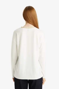 DeFacto Regular Fit V-neck Long Sleeve T-Shirt - Image 6