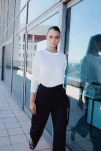 DeFacto Relax Fit Crew Neck Long Sleeve T-Shirt - Image 2