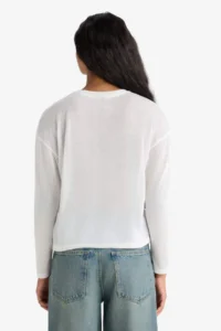 DeFacto Relax Fit Crew Neck Long Sleeve T-Shirt - Image 6