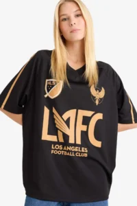 DeFacto MLS Oversize Wide Fit Back Printed Short Sleeve T-Shirt - Image 3