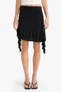 DeFacto A Cut Normal Waist Ruffle Detailed Mini Skirt - Image 4