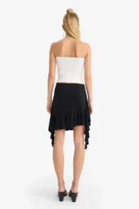 DeFacto A Cut Normal Waist Ruffle Detailed Mini Skirt - Image 6