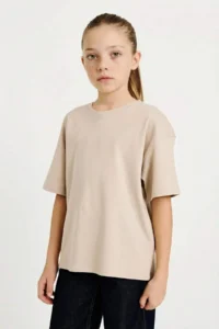 DeFacto Oversized Crew Neck Short Sleeve T-Shirt Girl - Image 3