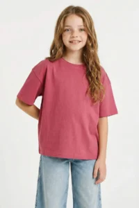 DeFacto Oversized Crew Neck Short Sleeve T-Shirt Girl - Image 2