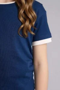 DeFacto slim Fit Rib T-Shirt Girls' - Image 4