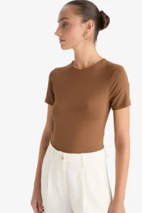 DeFacto Crew Neck Short Sleeve T-Shirt - Image 4