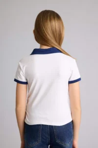 DeFacto Slim Fit Polo Neck Printed T-Shirt Girl - Image 5