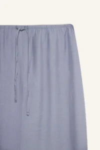DeFacto Relax Fit Elastic Waist Crinkle Fabric Ankle Midi Skirt - Image 7