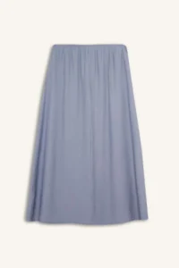 DeFacto Relax Fit Elastic Waist Crinkle Fabric Ankle Midi Skirt - Image 8